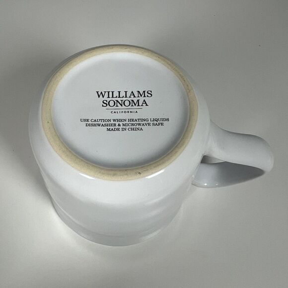 Williams Sonoma Hanukkah Dreidel Coffee Mug 15 oz Embossed Ceramic - Picture 5 of 5